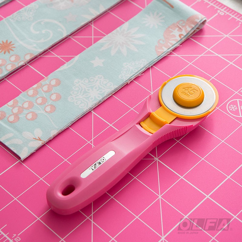 CUCHILLO ROTATIVO OLFA PARA TELA PINK COLOR 45 MM - 3
