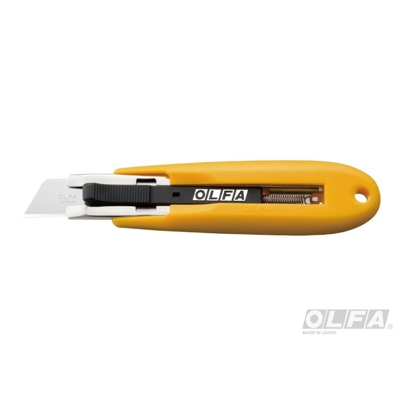CUCHILLO OLFA SEGURIDAD AUTO-RETRACTIL MANGO ANTIDESLIZANTE SK-5 - 1
