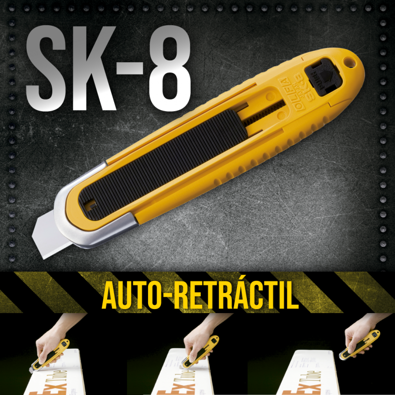 CUCHILLO OLFA SEGURIDAD AUTO-RETRACTIL SISTEMA AUTOMATICO - 3