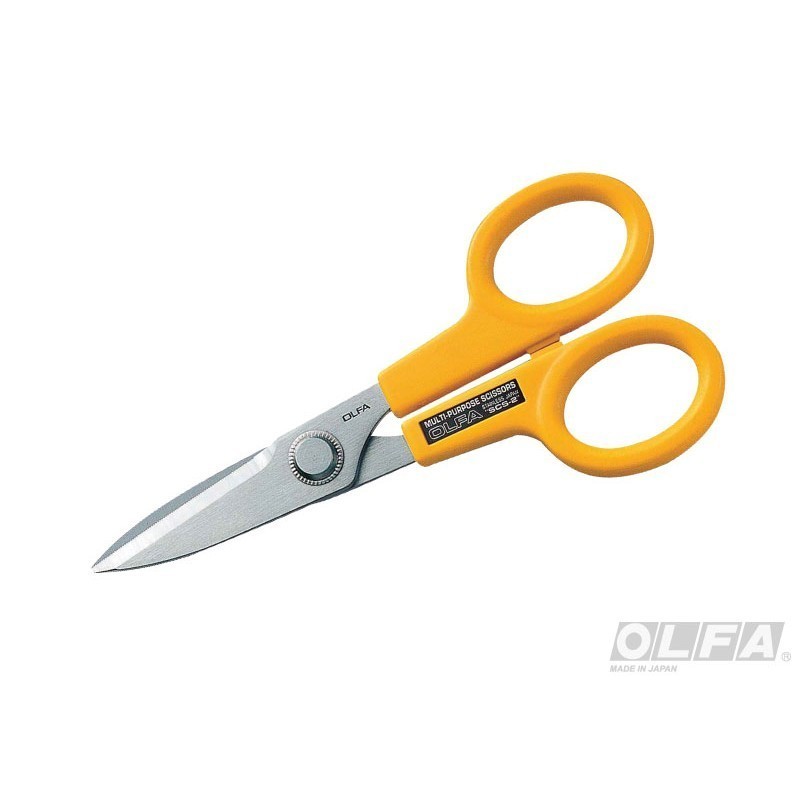 TIJERAS MICRO DENTADAS OLFA DE 173MM. ANTIDESLIZANTES - 2