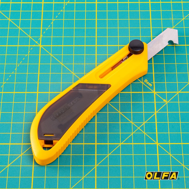 CUCHILLO OLFA CORTA ACRILICO GRANDE SEGURO MANUAL - 4