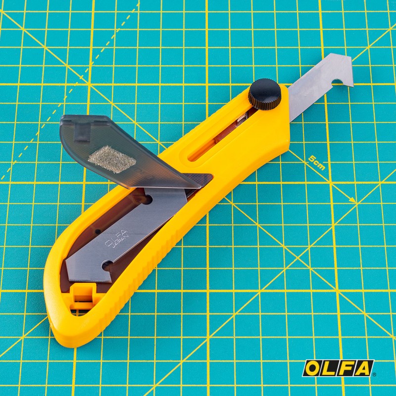 CUCHILLO OLFA CORTA ACRILICO GRANDE SEGURO MANUAL - 5