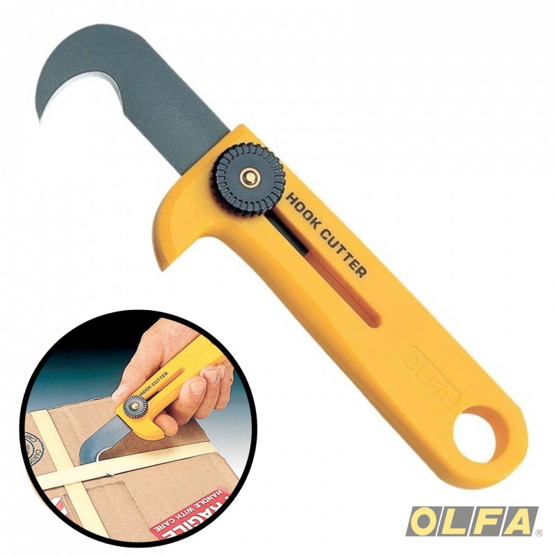 CUCHILLO GANCHO DE ACERO INOXIDABLE CORTA CINTAS DE NYLON - 4