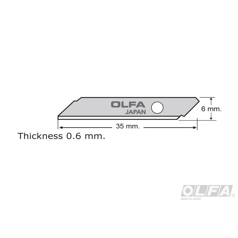 REPUESTO CUCHILLO OLFA BLANCO TS-1 - 2