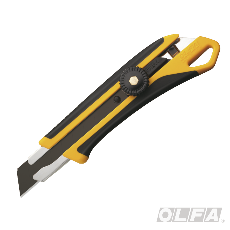 CUCHILLO OLFA INDUSTRIAL INCRUSTACION ANTIDESLIZANTE AGUJERO ENGANCHE SEGURO MANUAL - 2