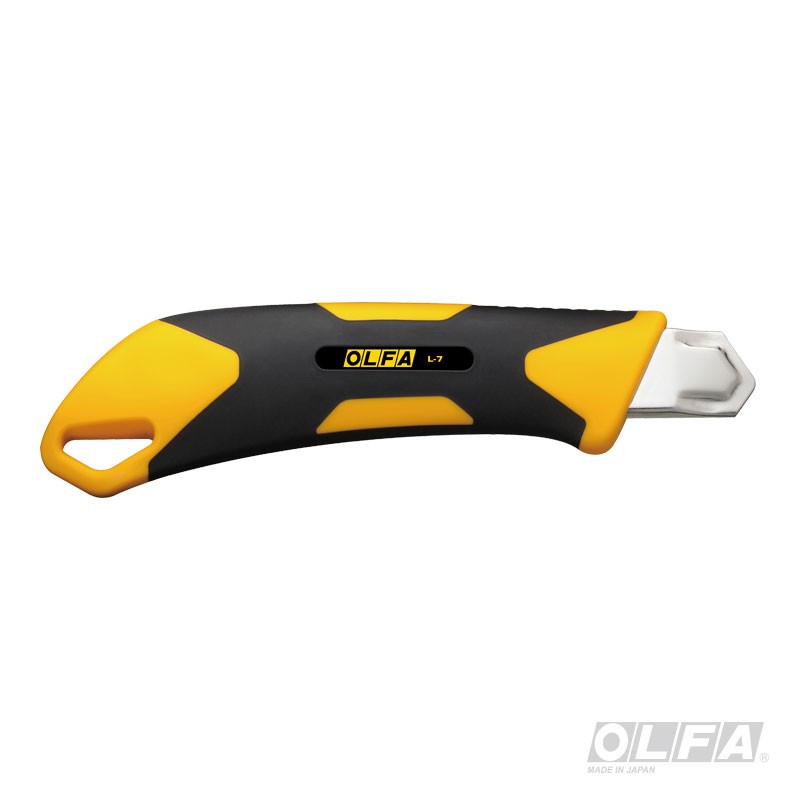 CUCHILLO OLFA INDUSTRIAL INCRUSTACION ANTIDESLIZANTE AGUJERO ENGANCHE SEGURO MANUAL - 3