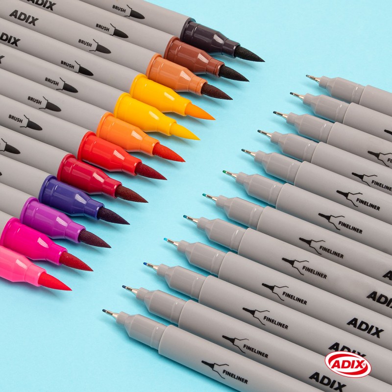 SET MARCADORES BRUSH PEN/FINELINER - 2