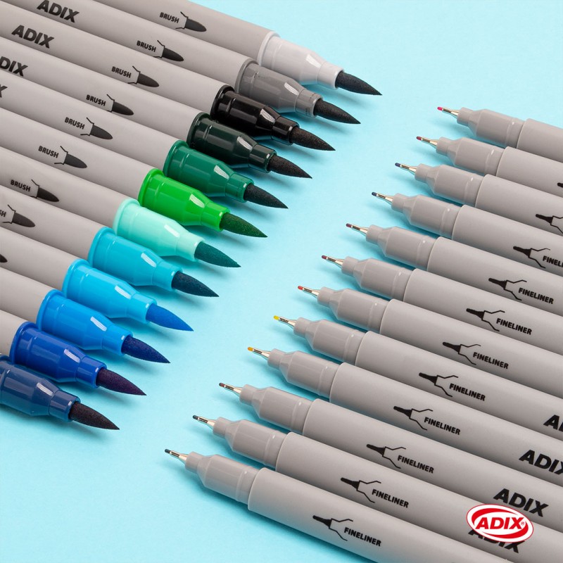 SET MARCADORES BRUSH PEN/FINELINER - 3