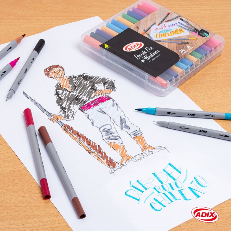 SET MARCADORES BRUSH PEN/FINELINER - 4