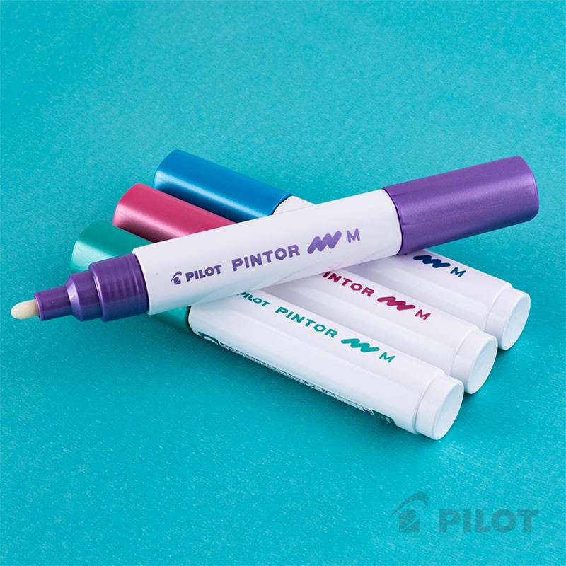 PINTOR SET COLORES METALIZADOS PUNTA MEDIA - 3