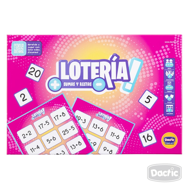 LOTERIA SUMAS Y RESTAS DACTIC - 3