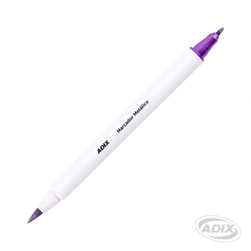 SET MARCADORES ADIX METALIZADOS DOBLE PUNTA - 4