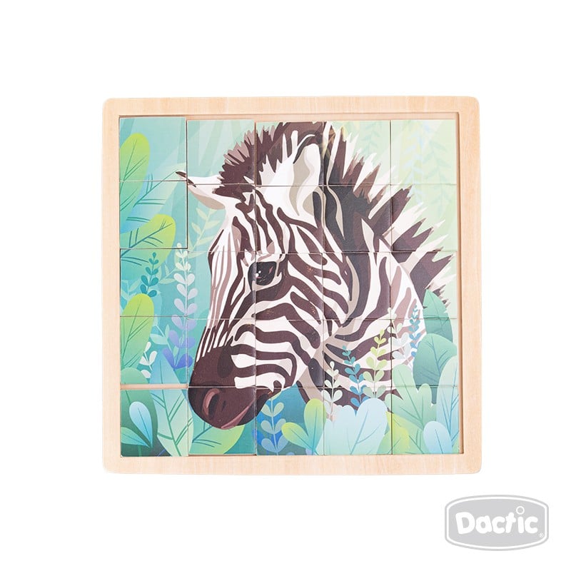 PUZZLE DACTIC MULTICOLOR CEBRA MADERA - 1