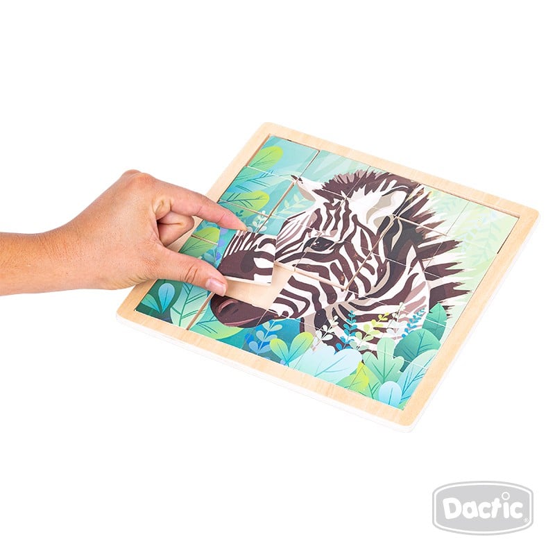 PUZZLE DACTIC MULTICOLOR CEBRA MADERA - 2