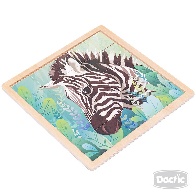 PUZZLE DACTIC MULTICOLOR CEBRA MADERA - 3