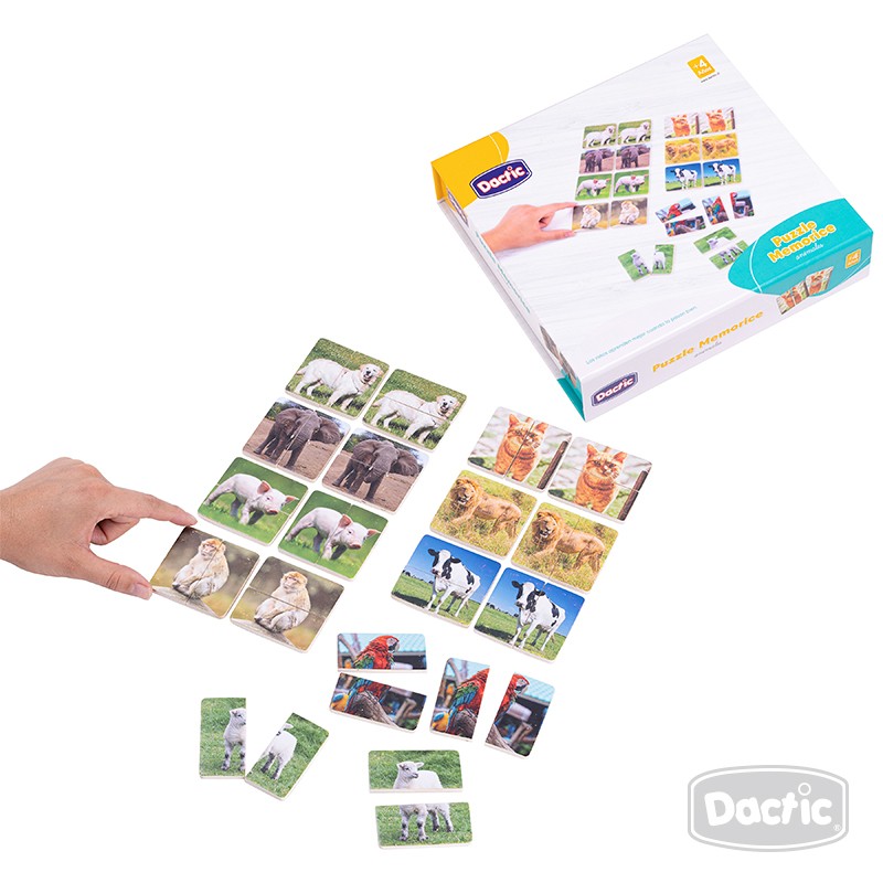 PUZZLE DACTIC MULTICOLOR MEMORICE ANIMALES - 1
