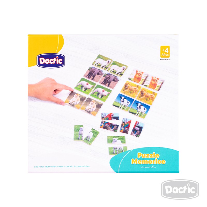 PUZZLE DACTIC MULTICOLOR MEMORICE ANIMALES - 4