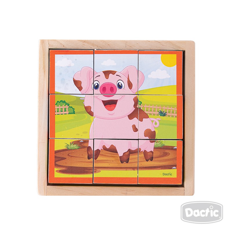 PUZZLE DACTIC MULTICOLOR CUBO ANIMALES - 3