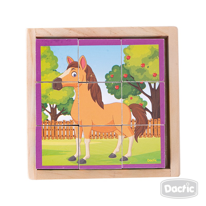 PUZZLE DACTIC MULTICOLOR CUBO ANIMALES - 4
