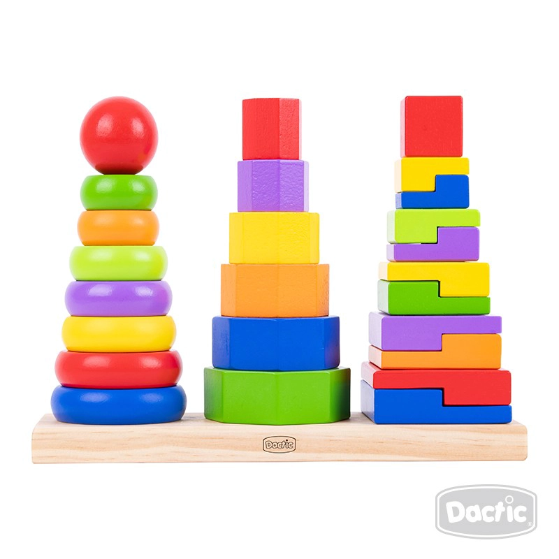 JUGUETE DACTIC MULTICOLOR TORRES DE ENCAJE - 2