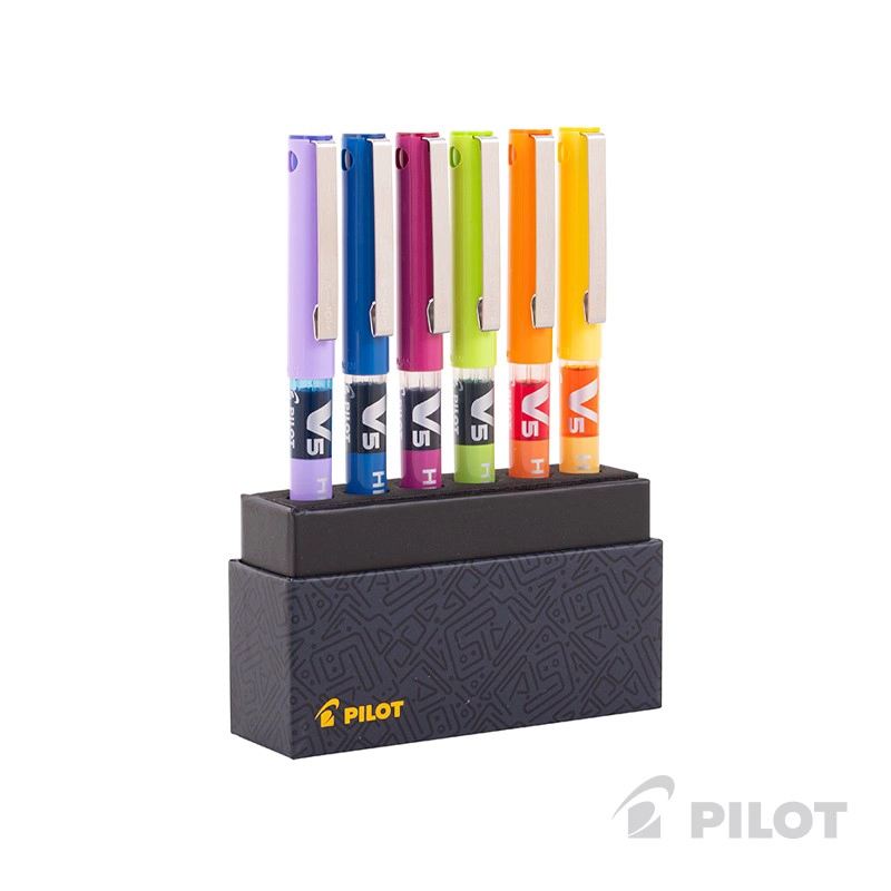 SET LÁPICES PILOT HI-TECPOINT V5 6 UN - 1