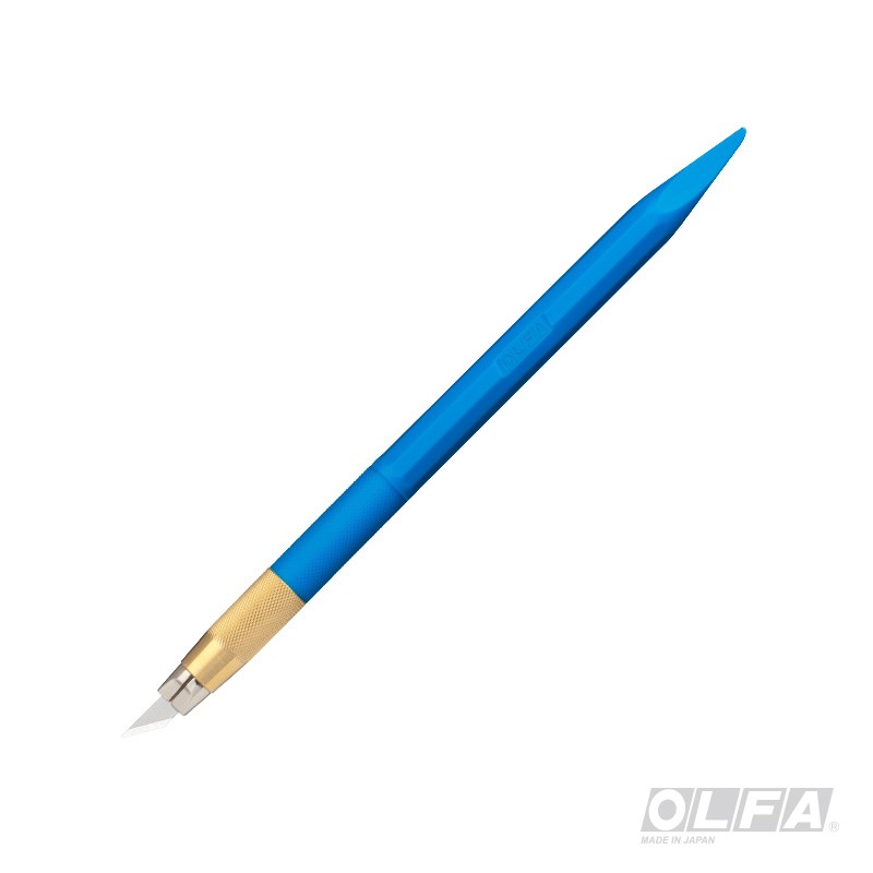 CUCHILLO OLFA TIPO LAPIZ CON ANGULO DE 30º BLUE + REPUESTOS - 1