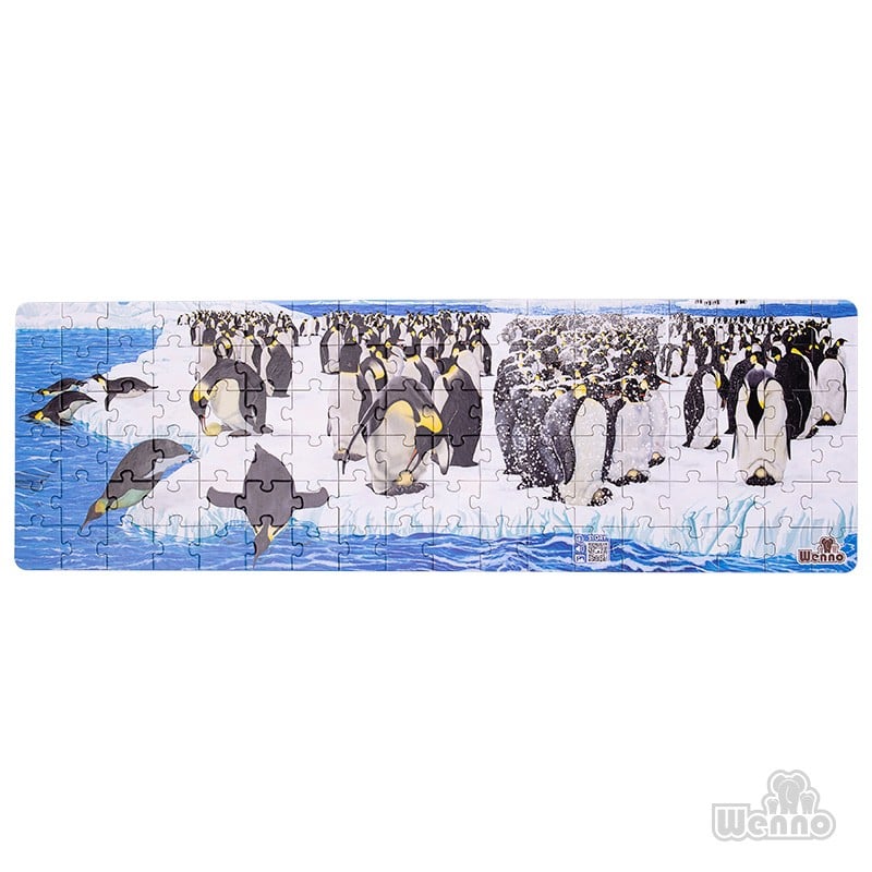 PUZZLE MULTICOLOR PINGUINO 108 PIEZAS + FIGURAS - 3