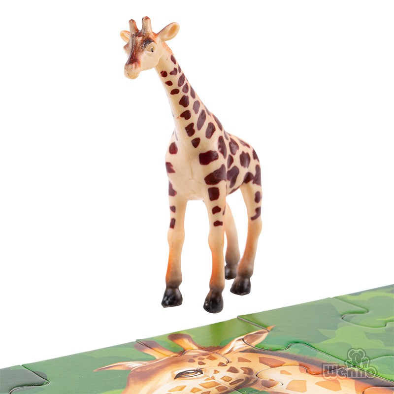 PUZZLE MULTICOLOR JIRAFA 36 PIEZAS + FIGURA - 4