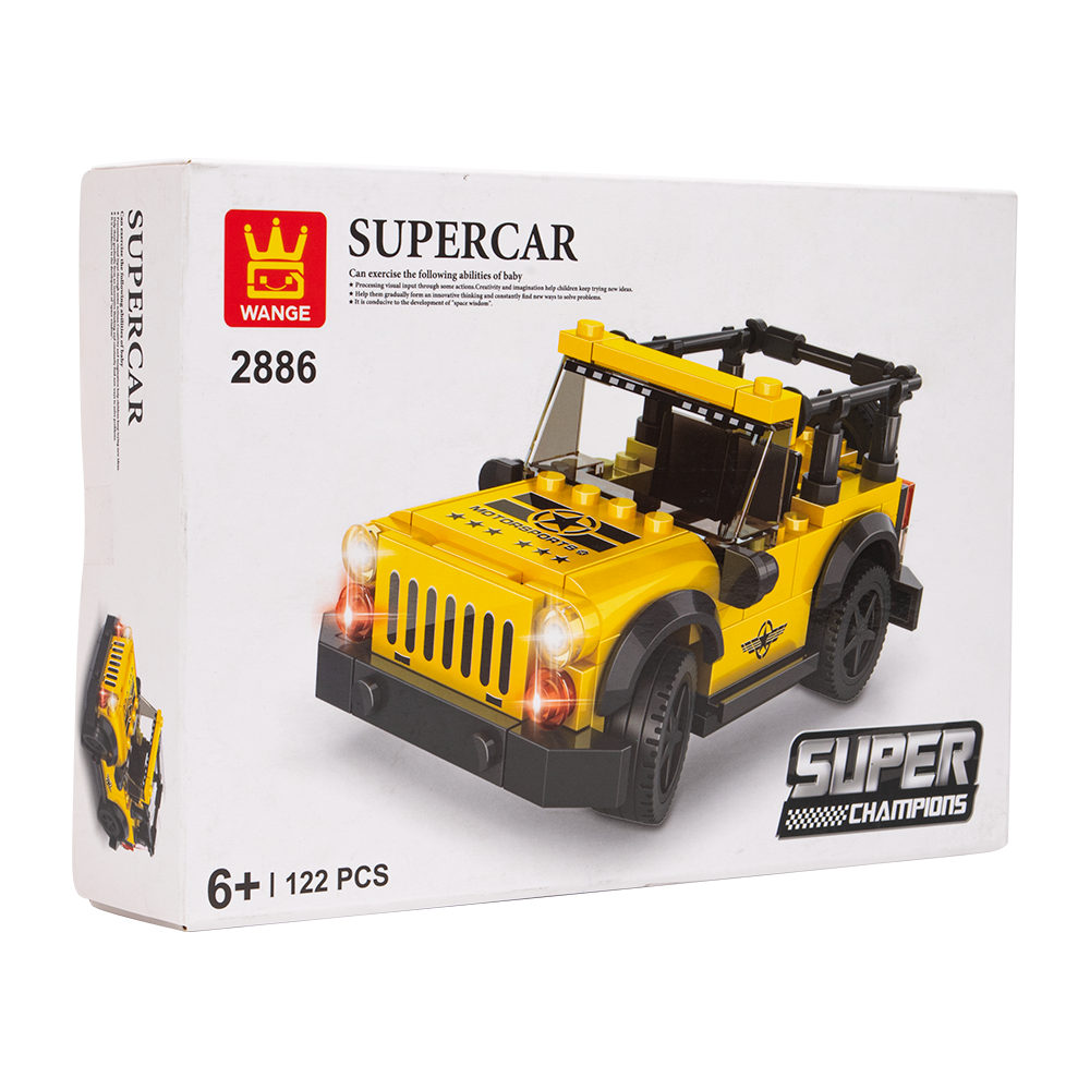 JUGUETE WANGE MULTICOLOR SUPER AUTO TODOTERRENO ARMABLE - 2