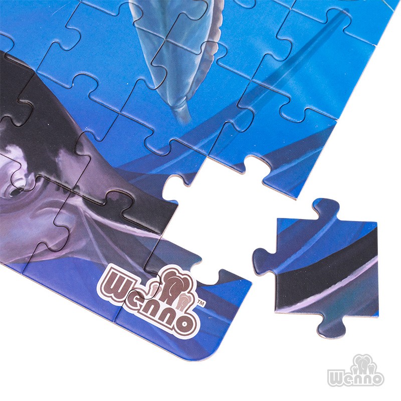 PUZZLE MULTICOLOR ANIMALES MARINOS 108 PIEZAS + FIGURAS - 2