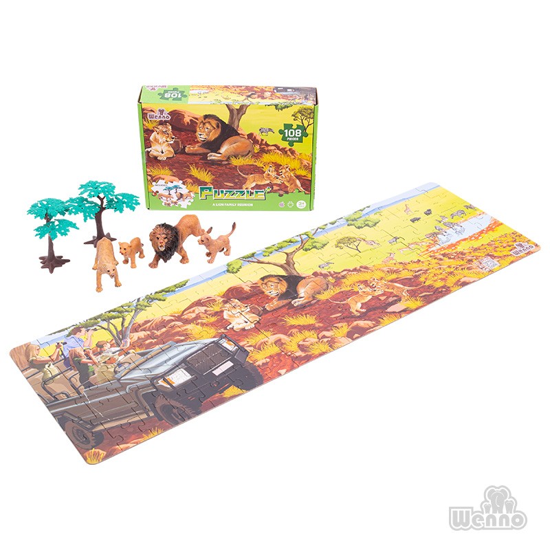 PUZZLE MULTICOLOR LEON 108 PIEZAS + FIGURAS - 1