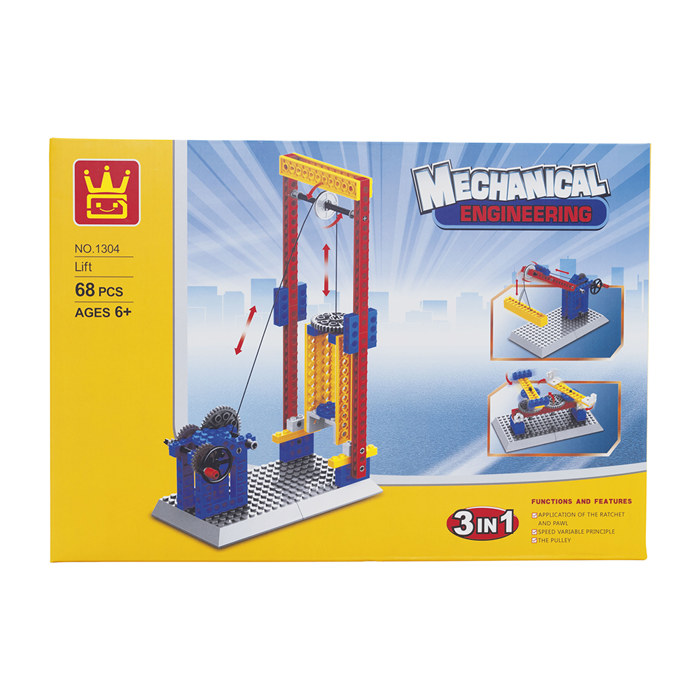 JUGUETE WANGE MULTICOLOR ASCENSOR ARMABLE - 2