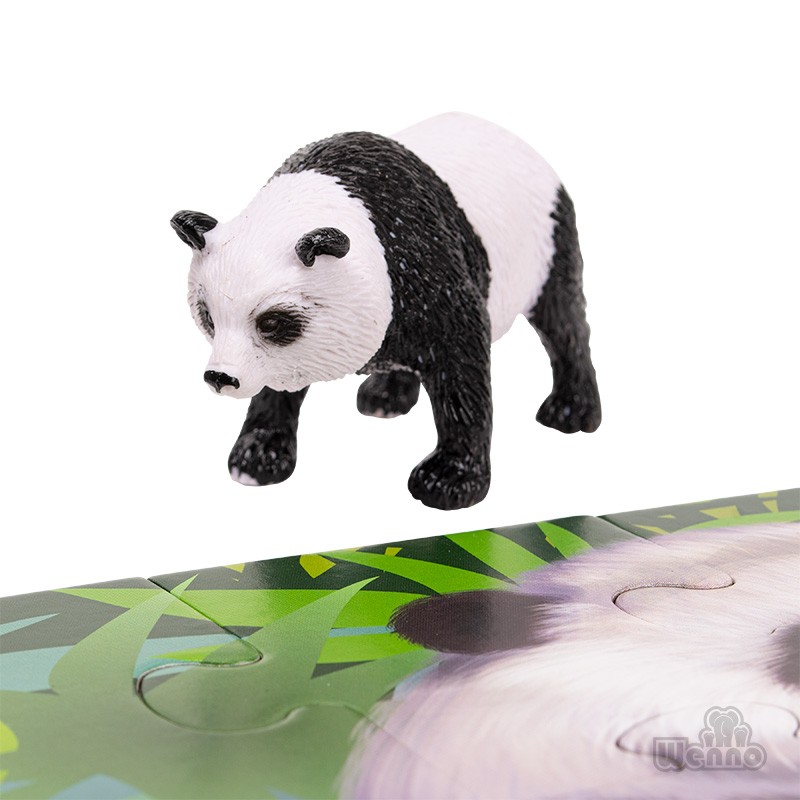 PUZZLE MULTICOLOR OSO PANDA 18 PIEZAS + FIGURA - 3