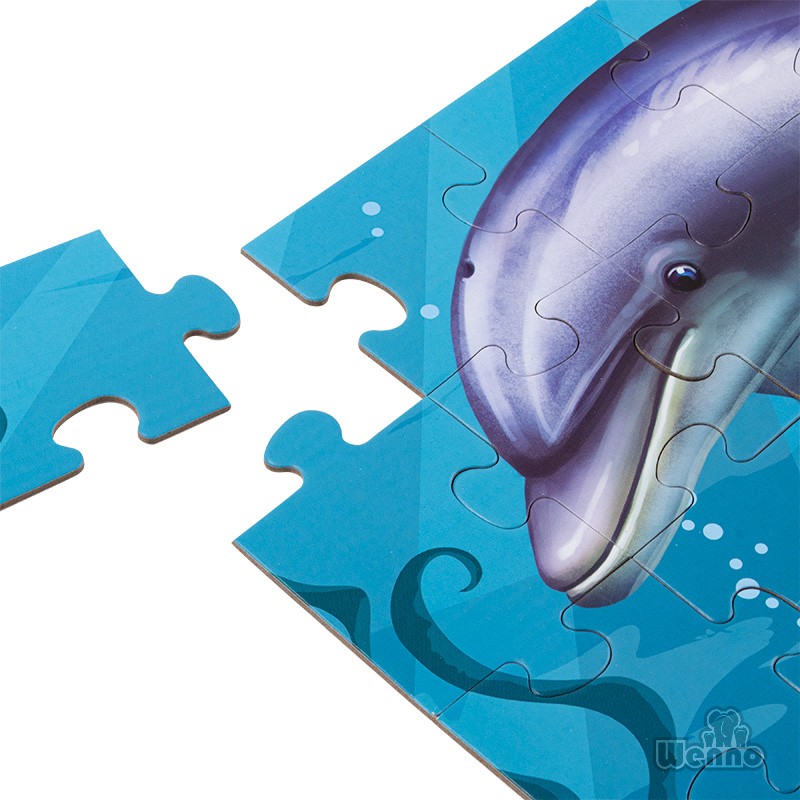 PUZZLE MULTICOLOR DELFÍN 24 PIEZAS + FIGURA - 2