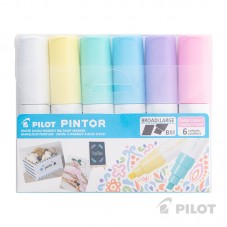 SET PINTOR PILOT COLORES PASTELES PUNTA BISELADA - 4