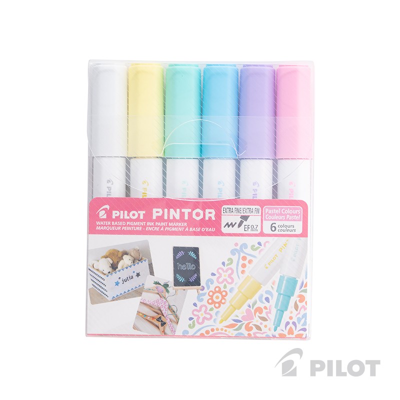 SET PINTOR PILOT COLORES PASTELES PUNTA EXTRA FINA - 1