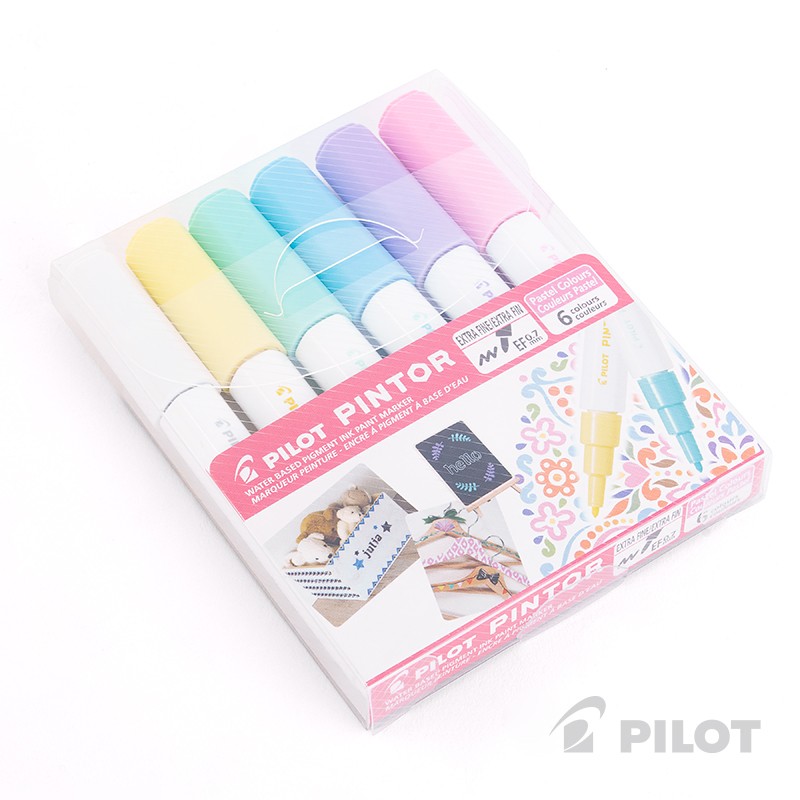 SET PINTOR PILOT COLORES PASTELES PUNTA EXTRA FINA - 3
