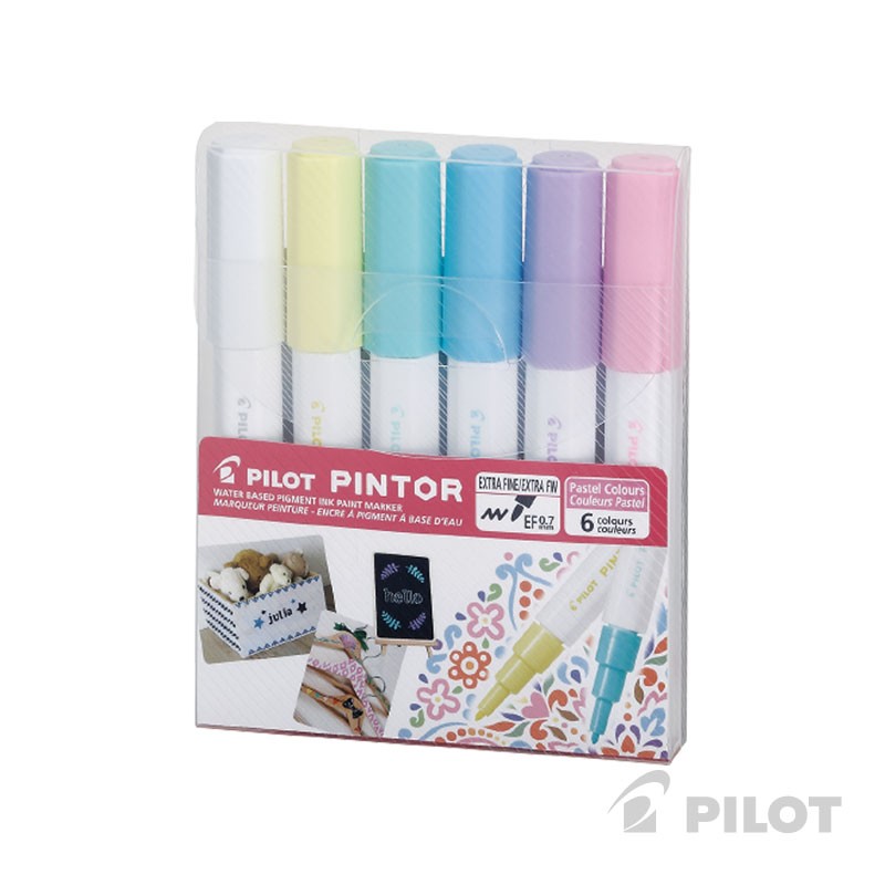 SET PINTOR PILOT COLORES PASTELES PUNTA EXTRA FINA - 4