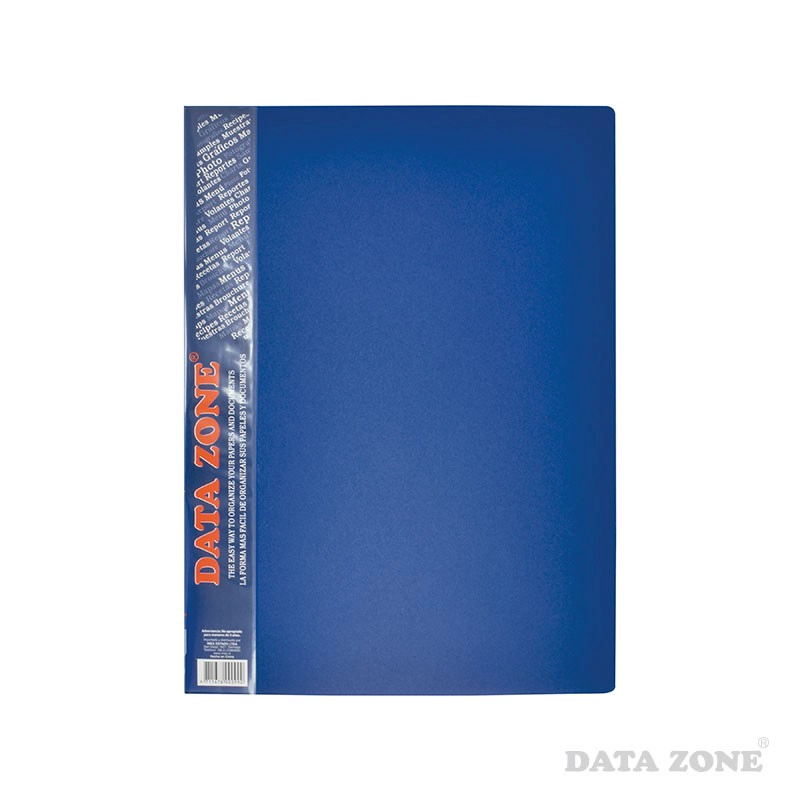 CARPETA A4 DATAZONE 30 FUNDAS AZUL - 1