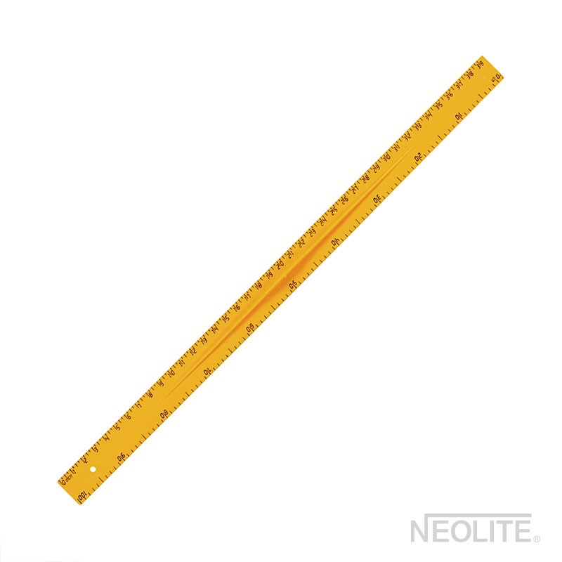 REGLA PLASTICA GRANDE NEOLITE 5.5 CM 1M - 1