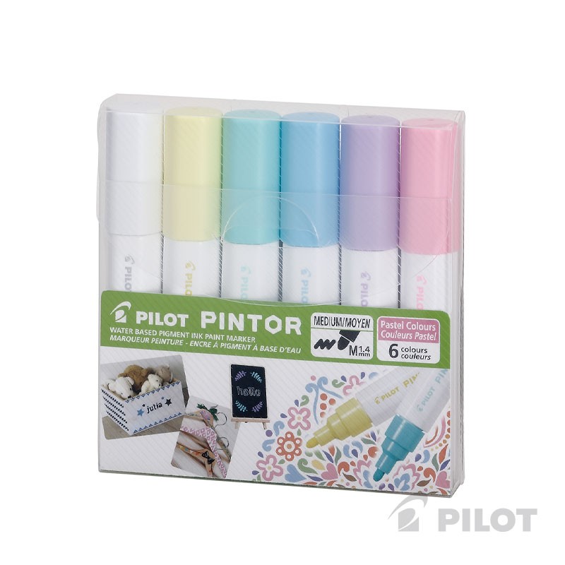 PINTOR SET COLORES PASTEL PUNTA MEDIA - 1