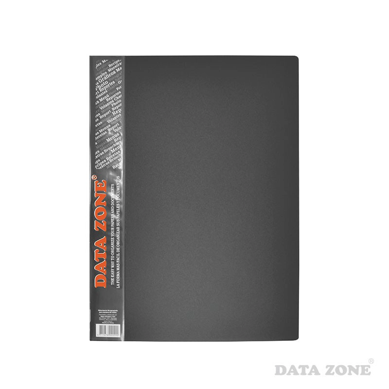 CARPETA A4 DATAZONE 40 FUNDAS NEGRO - 1
