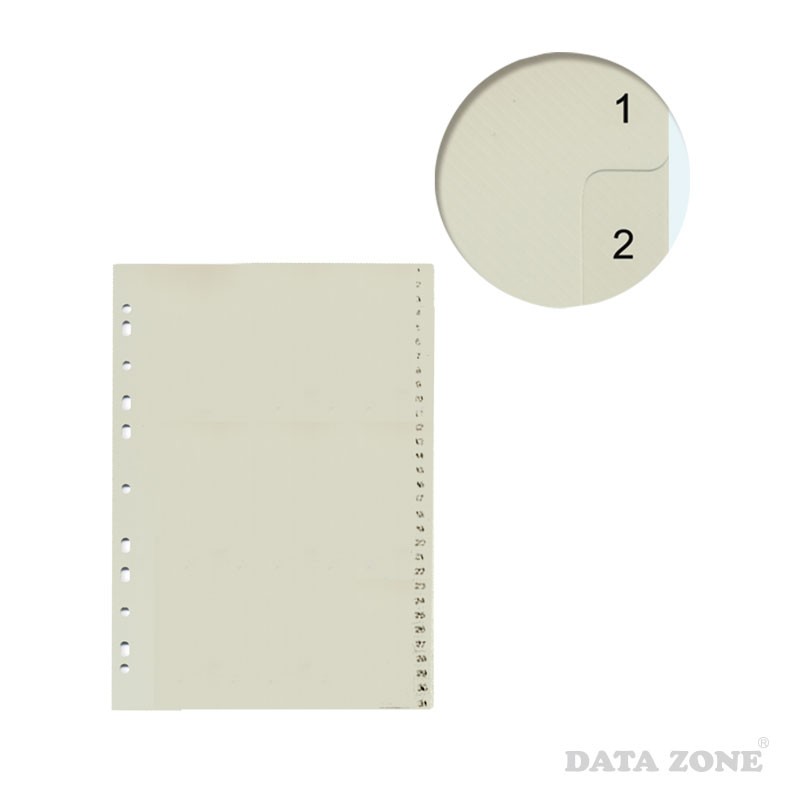 SEPARADOR DATAZONE A4 NUMERADO ARCHIVABLE - 1