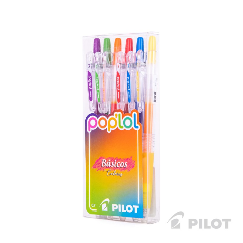 LAPICEROS PILOT POP'LOL BASICOS 6 COLORES - 4