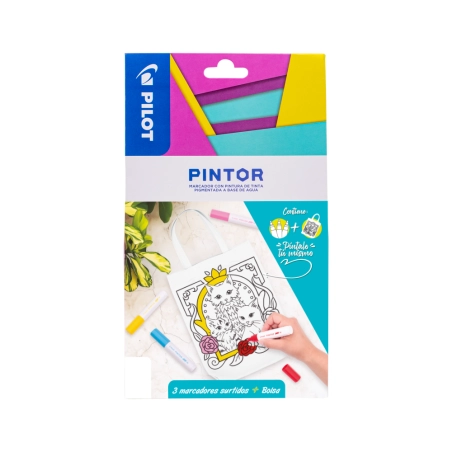 BOLSA GATITOS + 3 PINTOR - 2