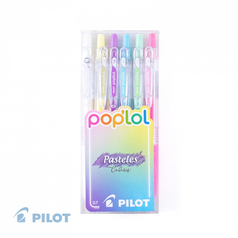 LAPICEROS PILOT POP'LOL PASTEL 6 COLORES - 1