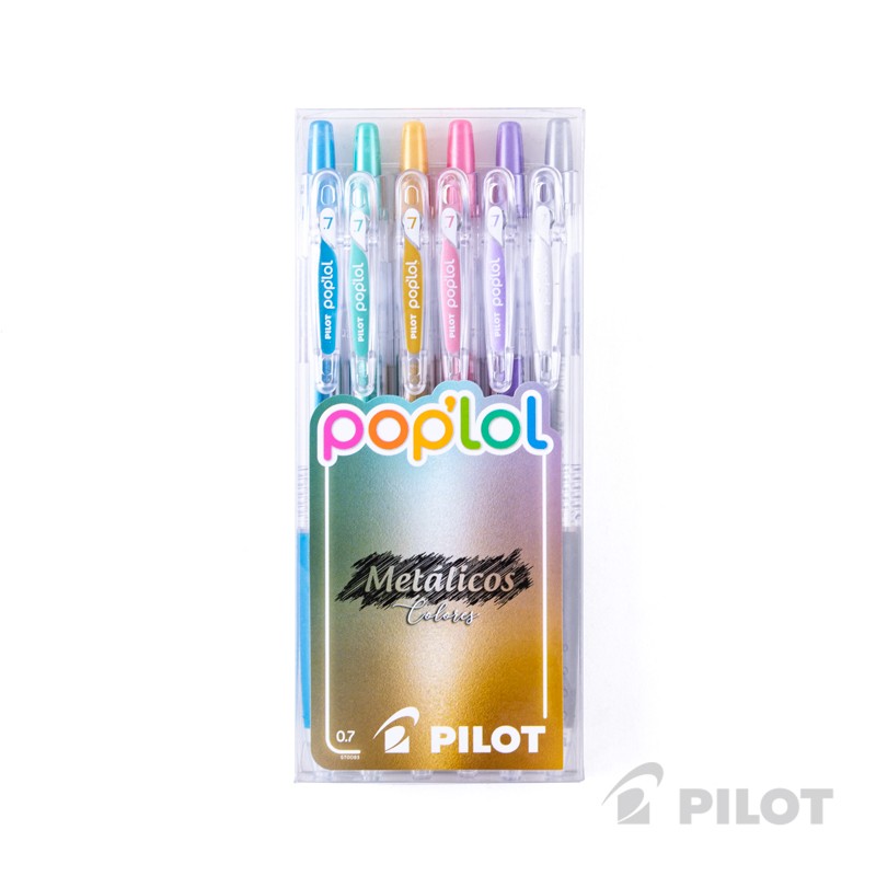 LAPICEROS PILOT POP'LOL METALICOS 6 COLORES - 1
