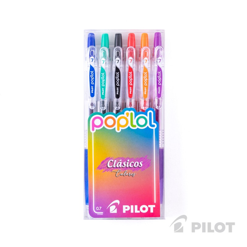 LAPICEROS PILOT POP'LOL CLASICOS 6 COLORES - 4
