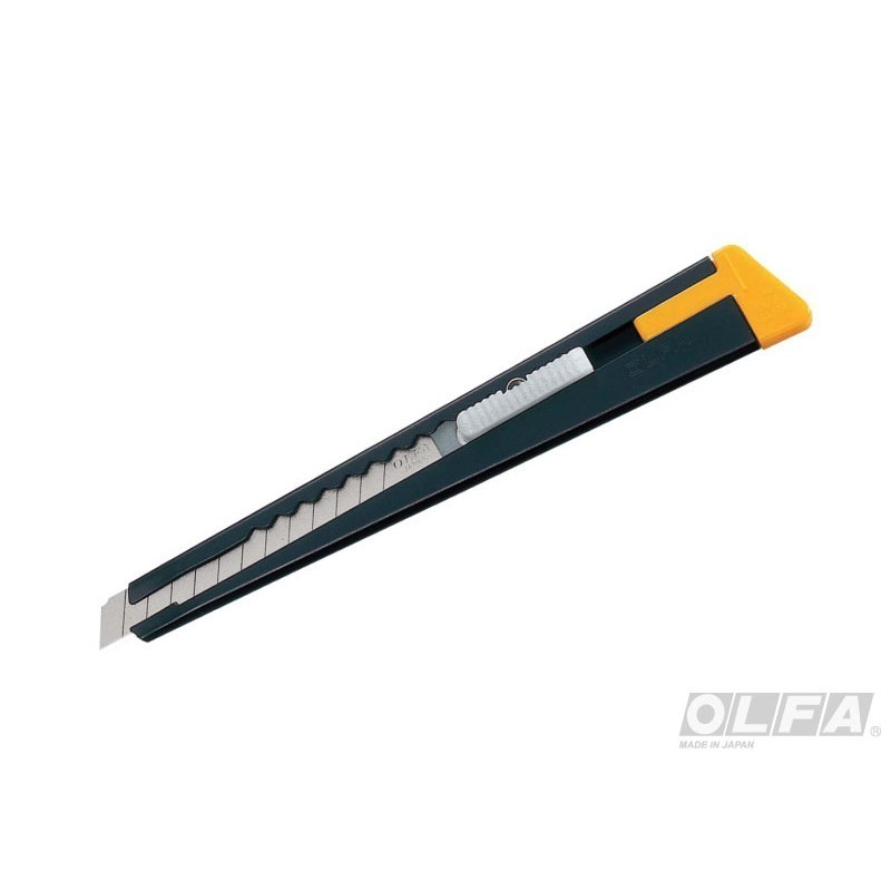 CUCHILLO OLFA MEDIANO METALICO SEGURO AUTOMATICO - 1