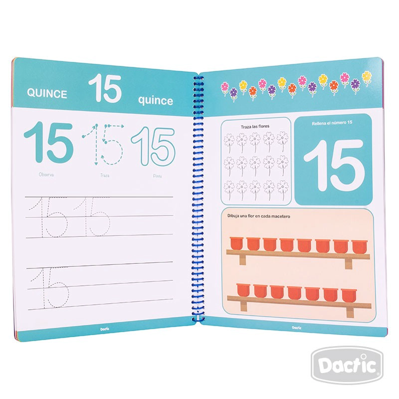 LIBRO DACTIC APRENDE A ESCRIBIR LOS NÚMEROS - 4